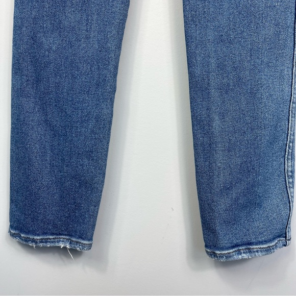 Madewell Stovepipe High Waist Rise Jeans in Ditmas Wash Straight Leg MC539 24 - Picture 11 of 16